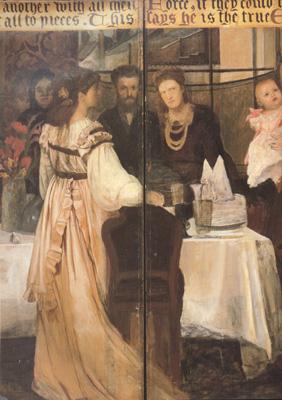 Alma-Tadema, Sir Lawrence The Epps Family Screen (detao) (mk23) France oil painting art